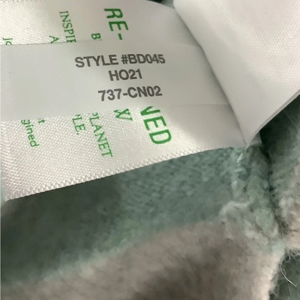 J Crew Sz S Wide Stripe Turtleneck In Super Soft Yarn Alpaca Blend Green Gray - Picture 8 of 8